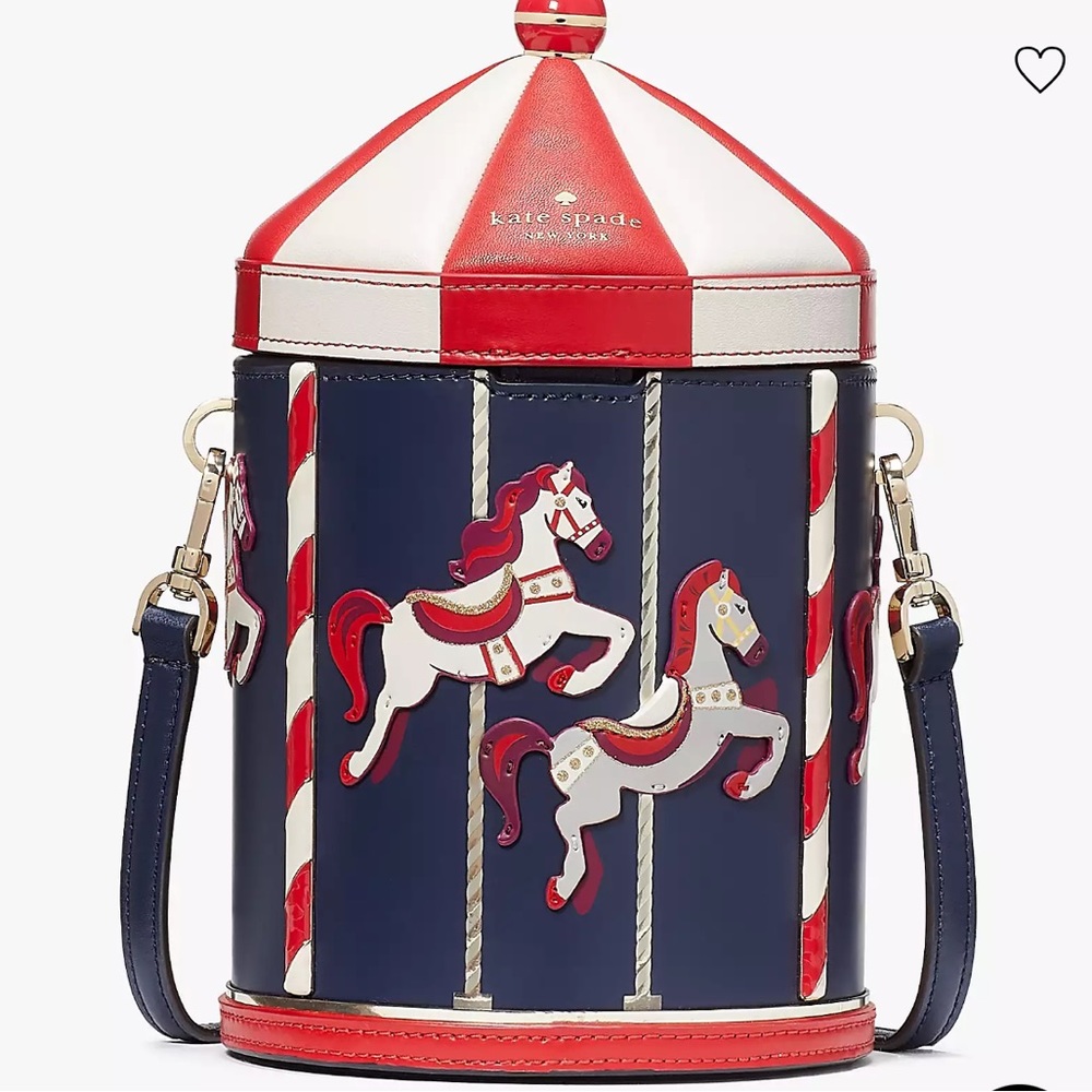 NWT Kate Spade Winter Wonders Carousel 3D Crossbody Bag Novelty Collector Item